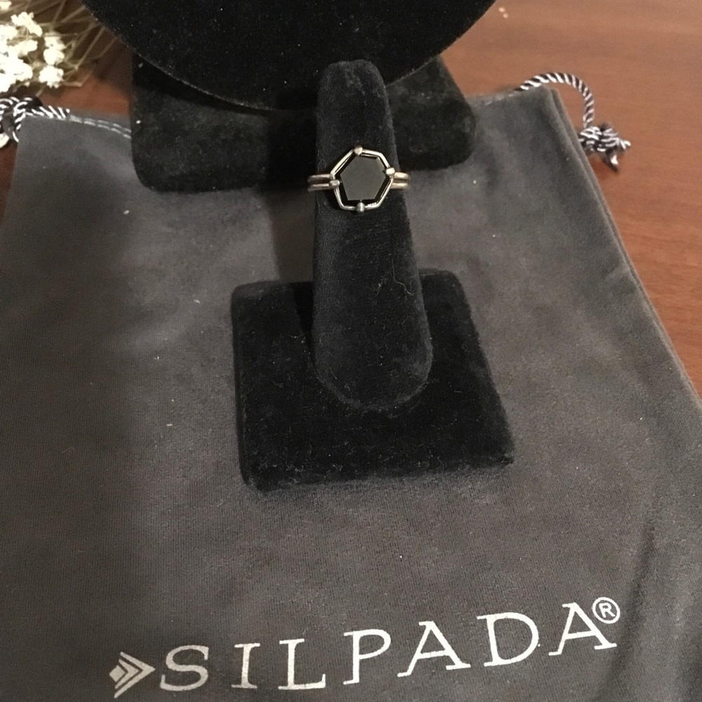 Silpada Sterling Silver and Agate Ring R3263